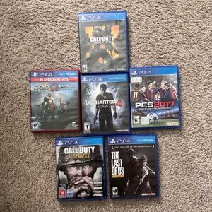 Sony Playstation 4 PS4 Game Bundle Lot Of 6